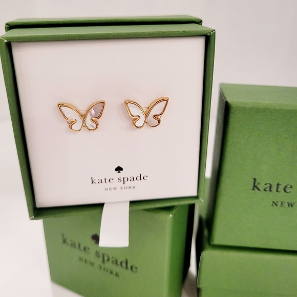 kate spade Accessories - Kate Spade Gold Butterfly Stud Earrings